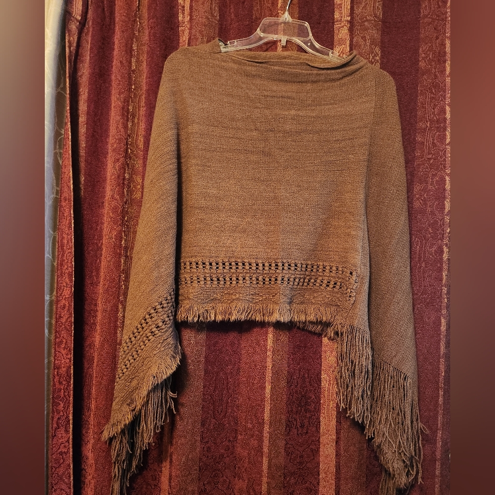 Womens Brown Shrug/Shawl  One Size